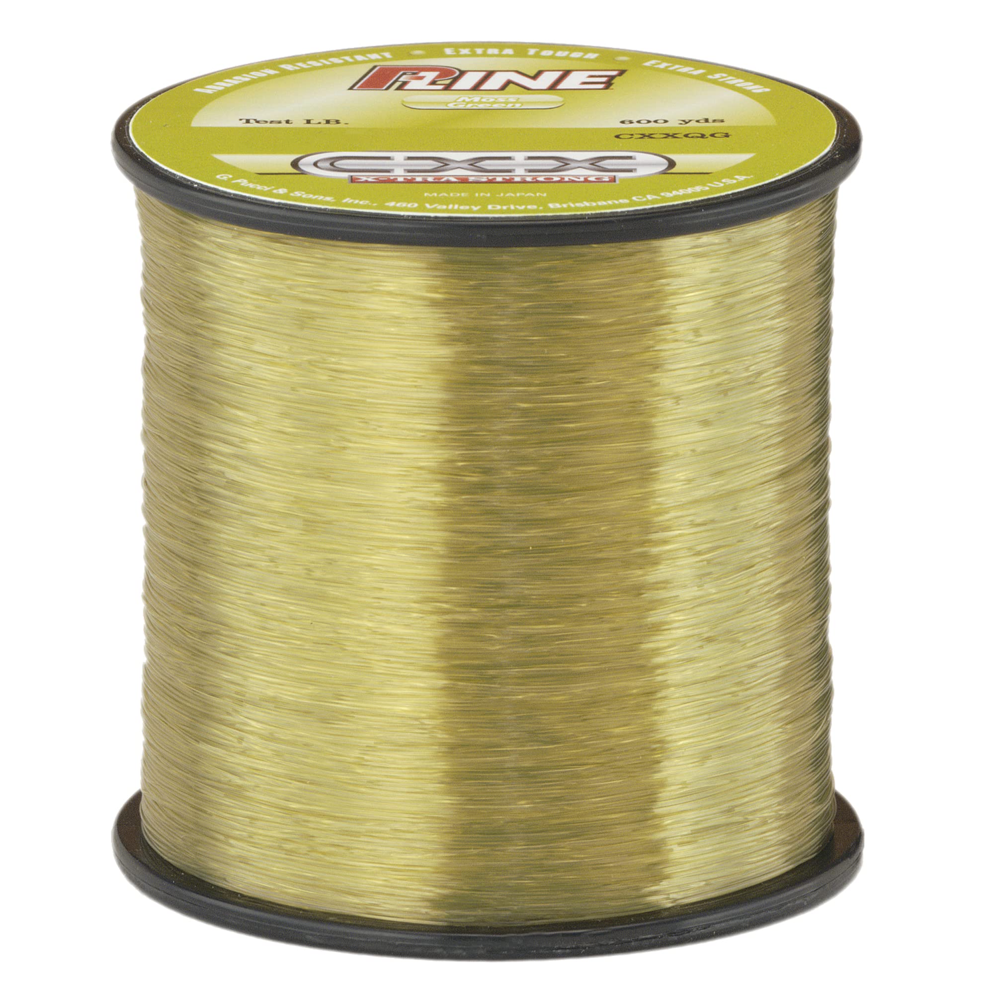 P-Line CXX X-Tra Strong 1/4 Size Spool Moss Green 370-Yard 40-Pound