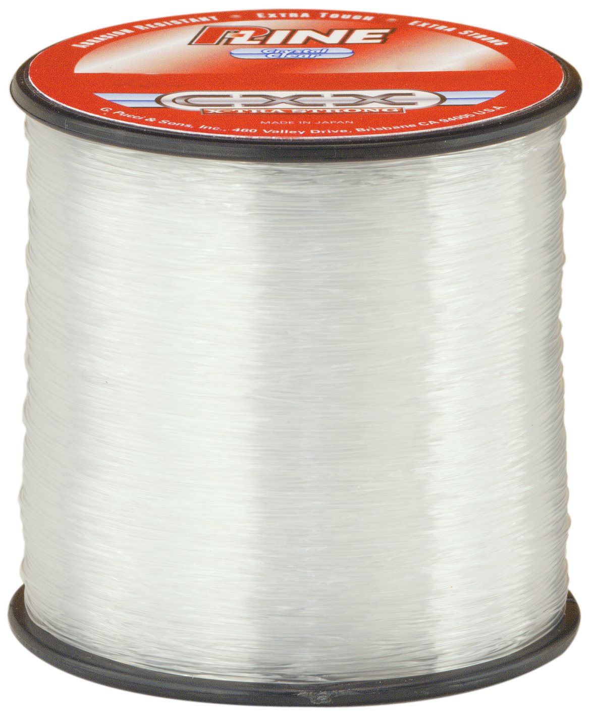 P-Line CXX-Xtra Strong 1/4 size spool, crystal clear line, high abrasion resistance.