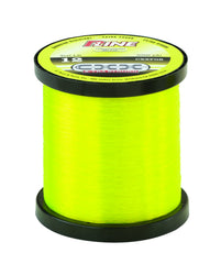 P-Line CXX-Xtra Strong bulk fishing spool in fluorescent green for durable casting and abrasion resistance.