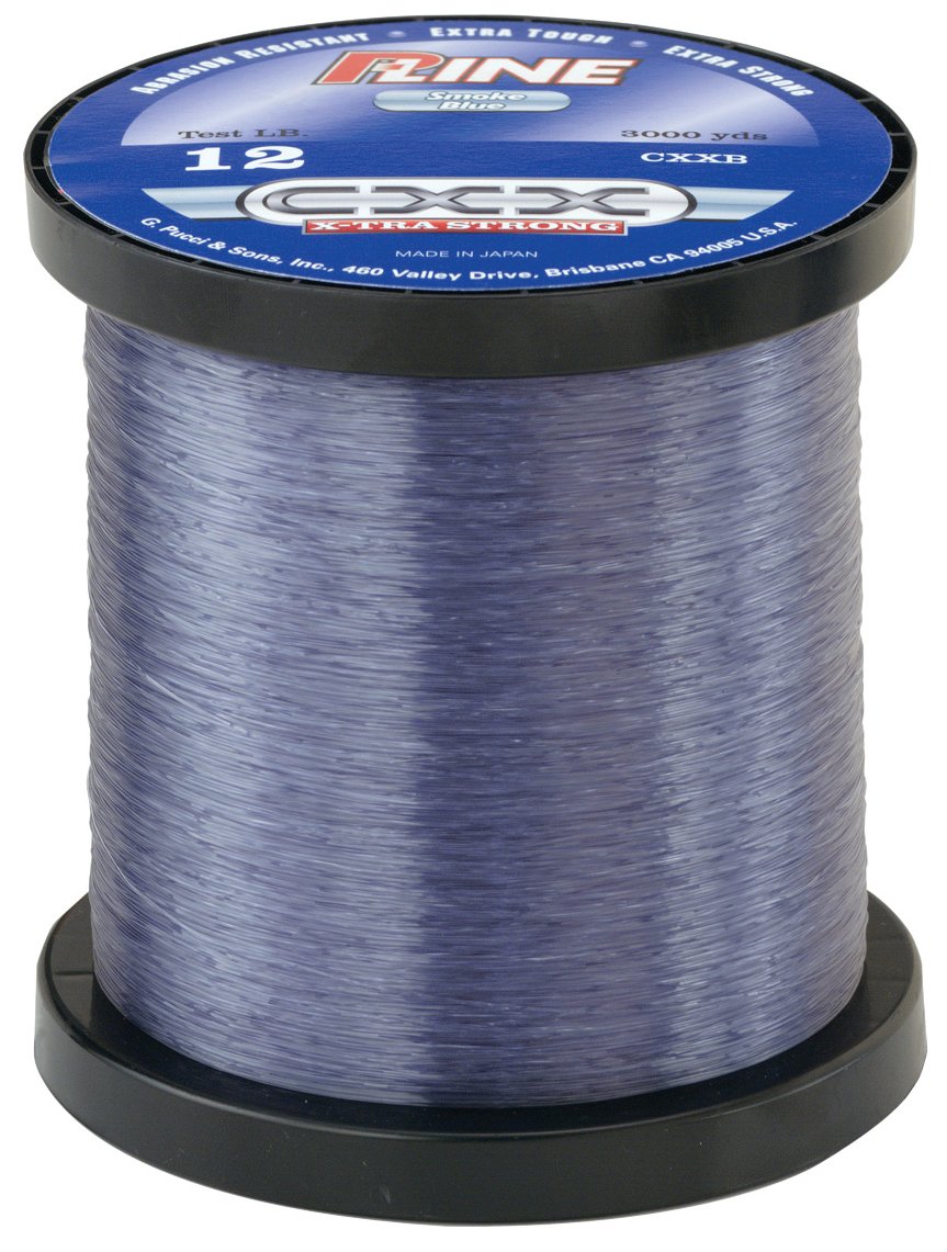 P-Line CXX-Xtra Strong Smoke Blue spool ideal for heavy cover casting.