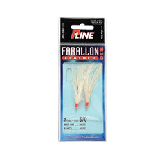 P-Line Farallon 3-0 extra sharp hook boosts bite sensitivity.