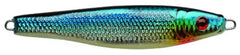 P-Line Hali-Drop Jig chrome with blue glow for deep-water visibility and jigging use