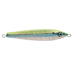 P-Line Laser Minnow in chartreuse-silver-blue, lifelike holographic finish attracts strikes.