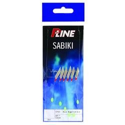 P-Line PMS-12 Mylar Sabiki rig with real fish skin and Mylar strands to attract fish