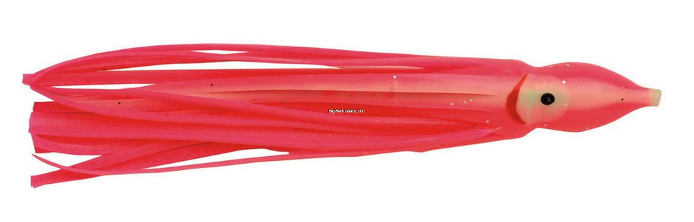 P-Line SQ45-265 S.R. Squid Pink Double Glow Stripe lure ideal for offshore trolling and multi-species fishing.