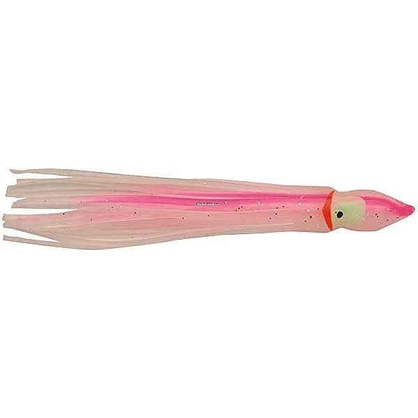 P-Line Sunrise Squid in hand shows strong, knot-friendly line.