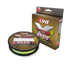 P-Line TCB 8 Carrier braided line in yellow; high visibility for accurate distance casting and smooth through guides