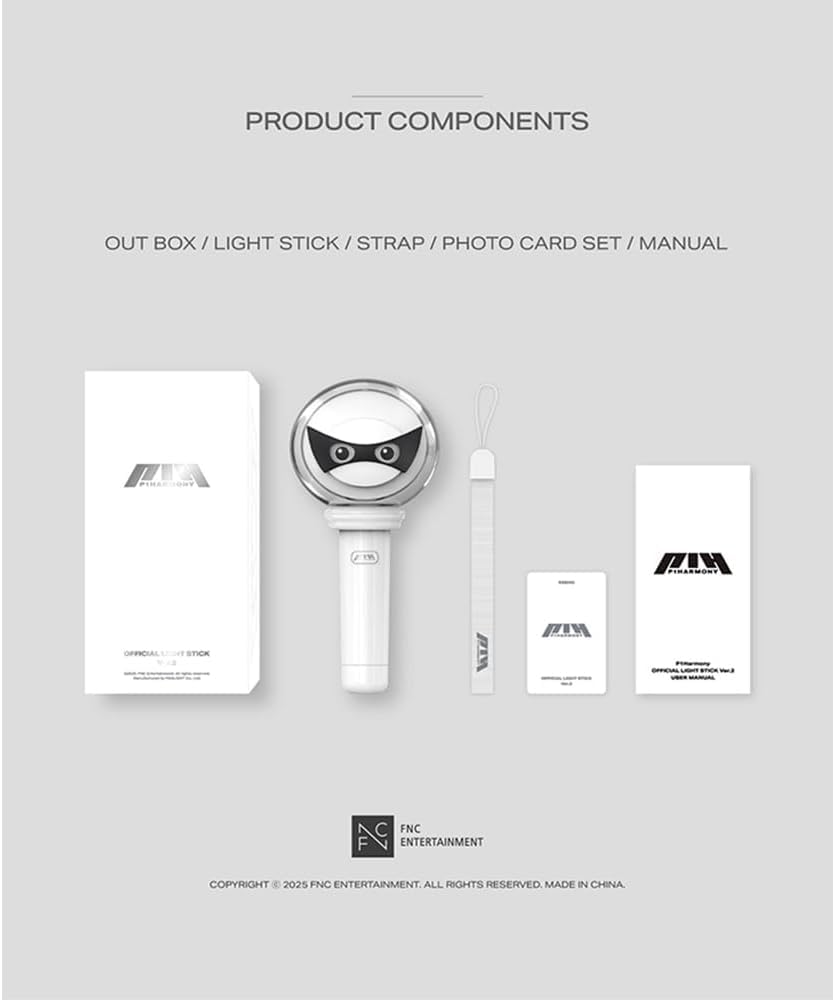 P1HARMONY lightstick ver2 manual provides quick start guidance.