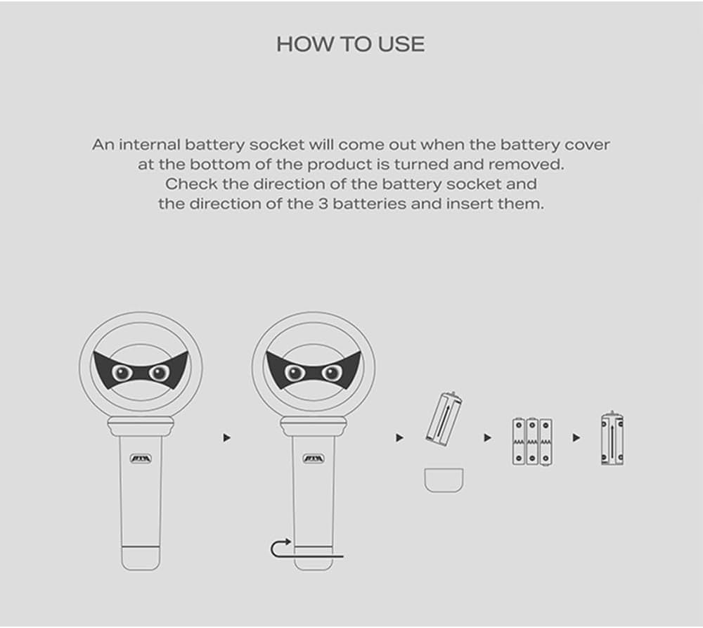 P1HARMONY lightstick ver2 outbox protects content during transit.