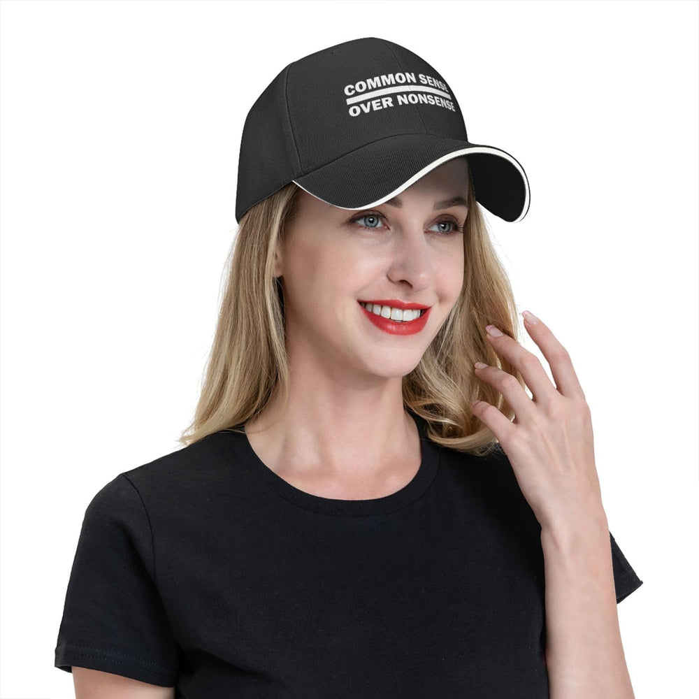 Pabeorsn Common Sense Over Nonsense hat, daily wear, great for casual outings and travel.