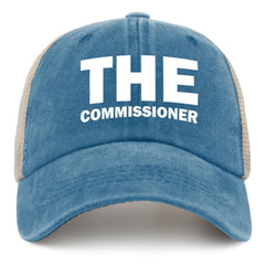 pabeorsn The Commissioner Trucker Hat mesh back for breathable comfort.