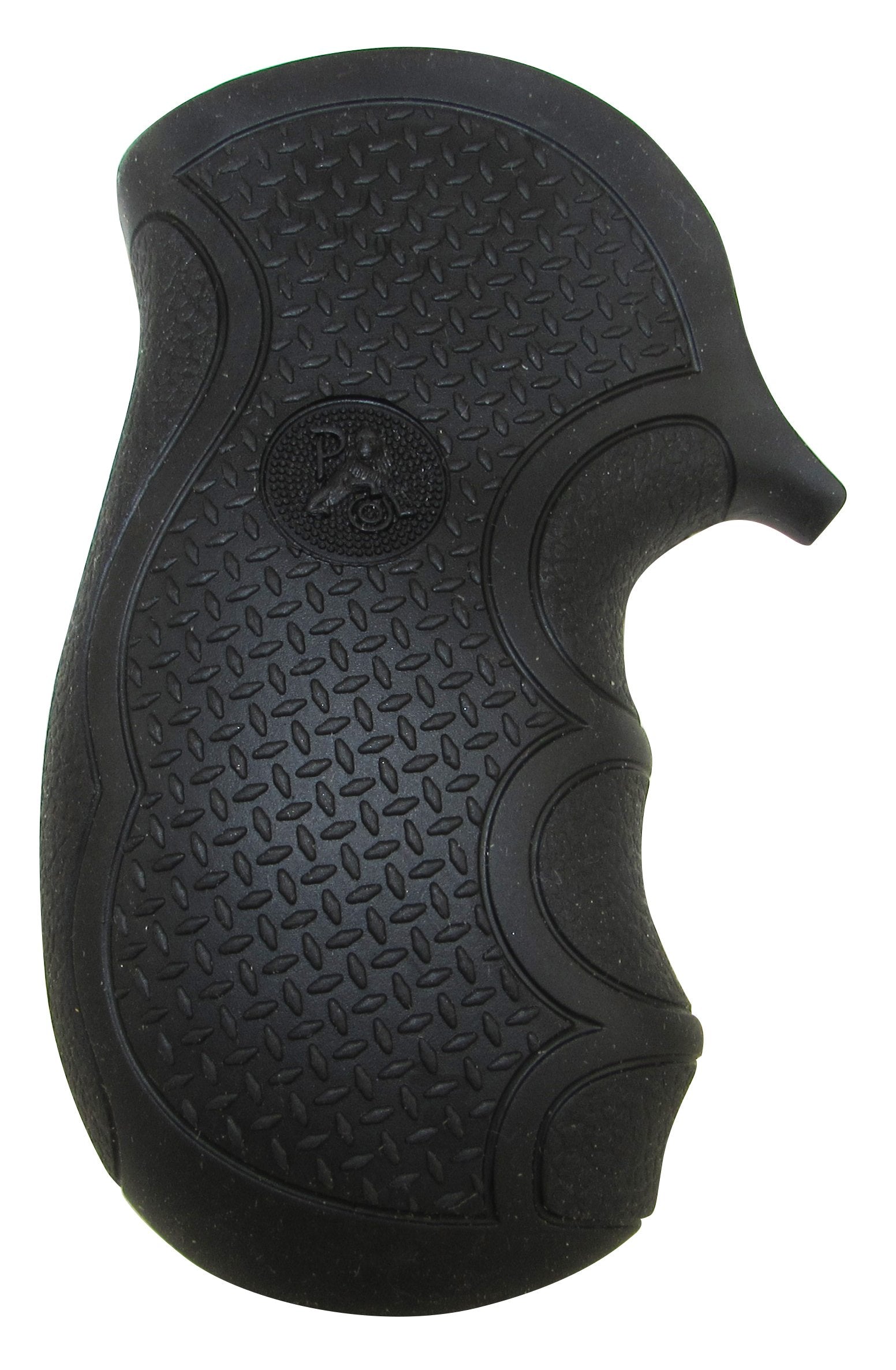 Diamond Pro Ruger Grips for LCR with black finish - side angle
