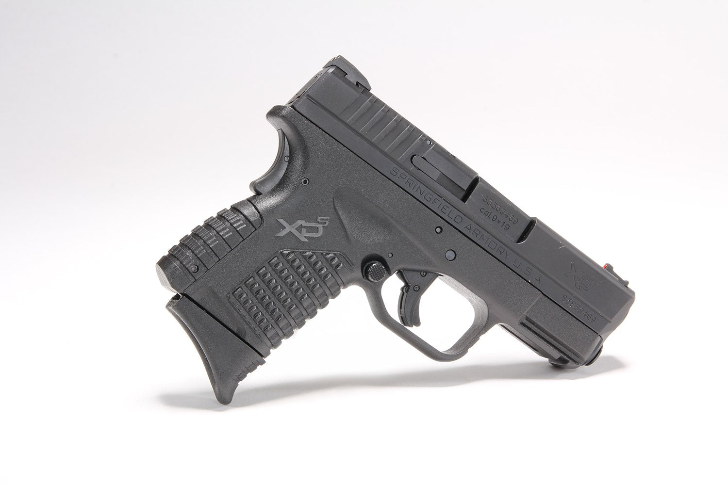 Pachmayr Springfield XD-S grip extender packaging with quick install indicators.