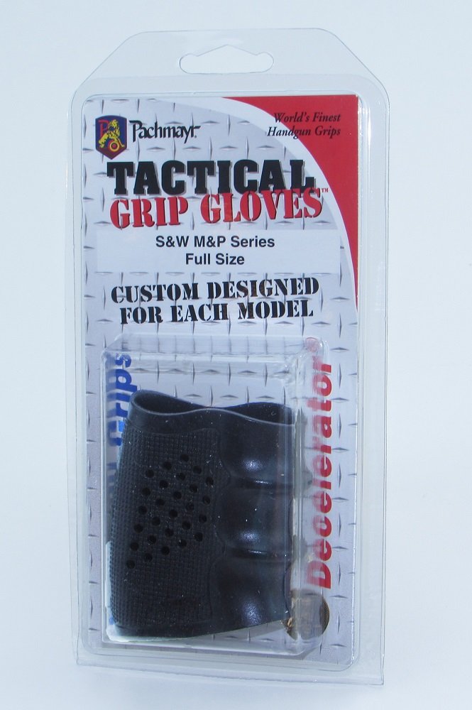 Stretch-to-fit installation of Pachmayr Tactical Grip Glove