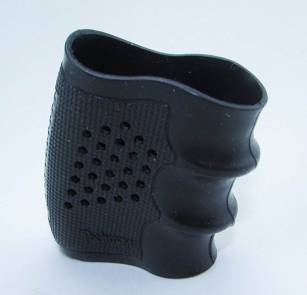 Pachmayr Tactical Grip Glove on S&W M&P full-size pistol improves grip and control.