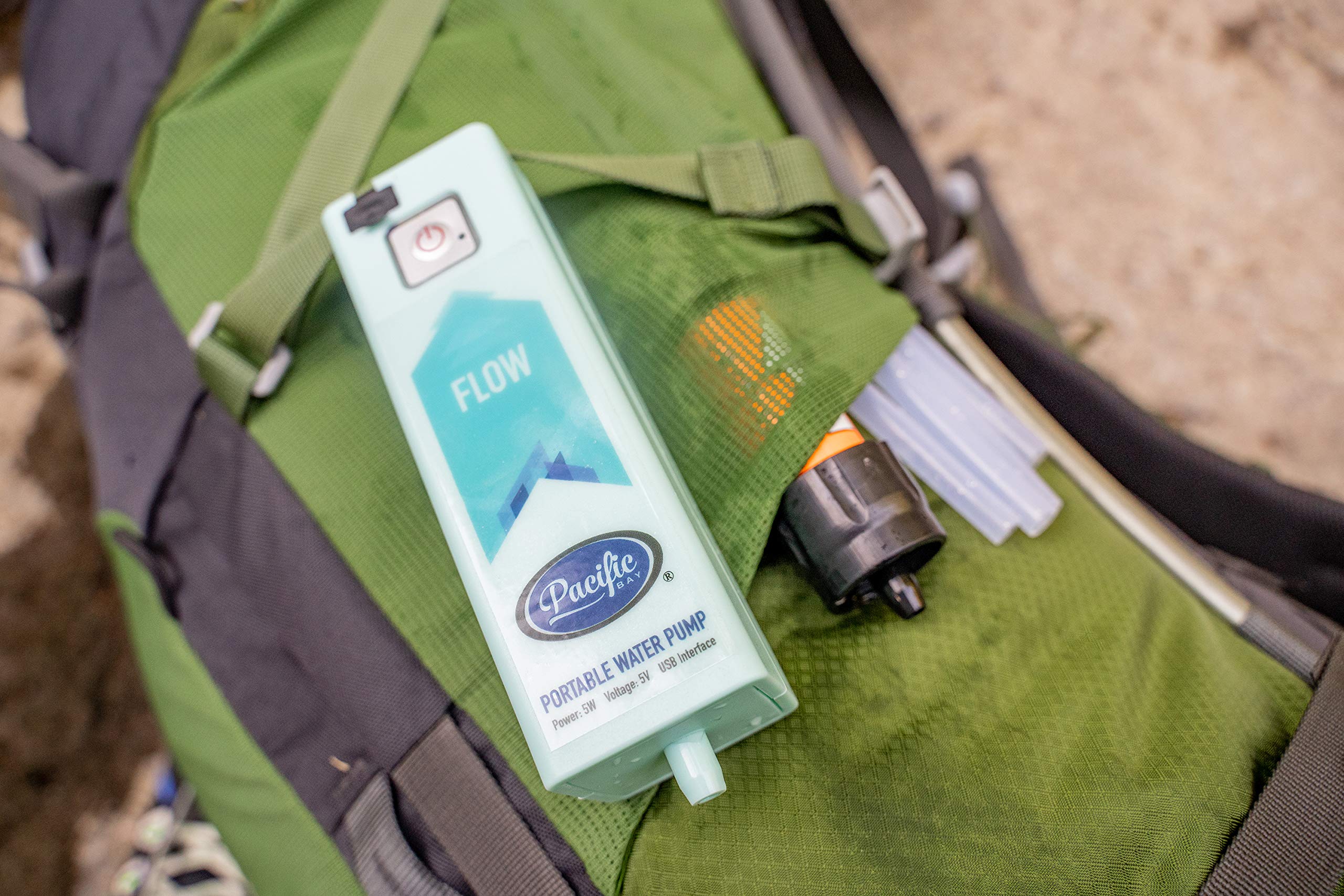 Pacific Bay pump features a lightweight design that fits in your hand.