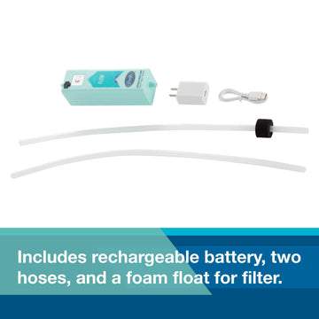 Pacific Bay pump compatible with Sawyer filters for versatile water sourcing.