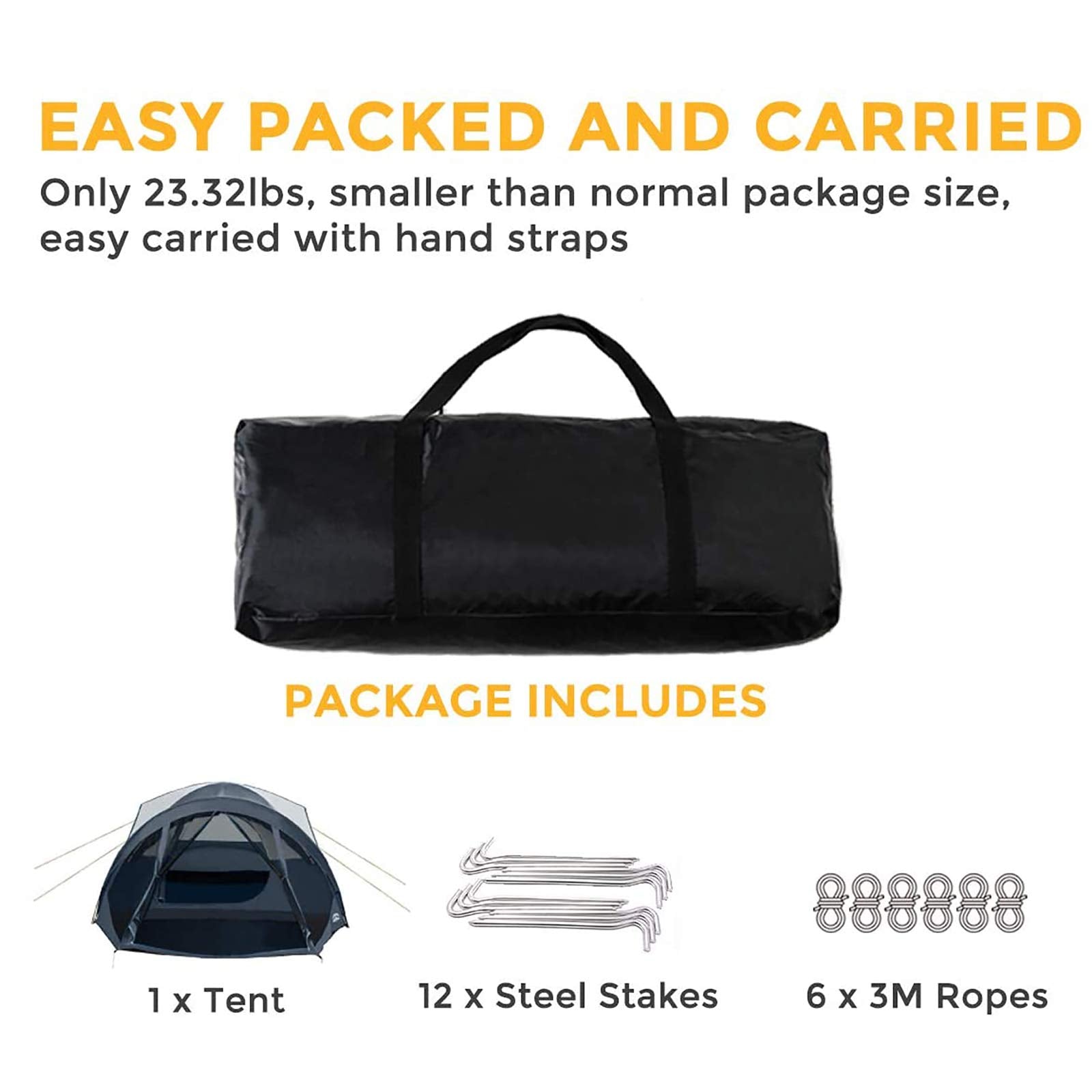 Pacific Pass tent features mesh pockets and a lantern hook for organization.