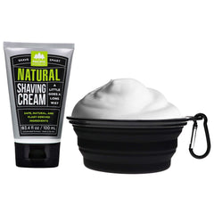 Pacific Shaving Insulated silicone travel bowl keeps lather warm during trips