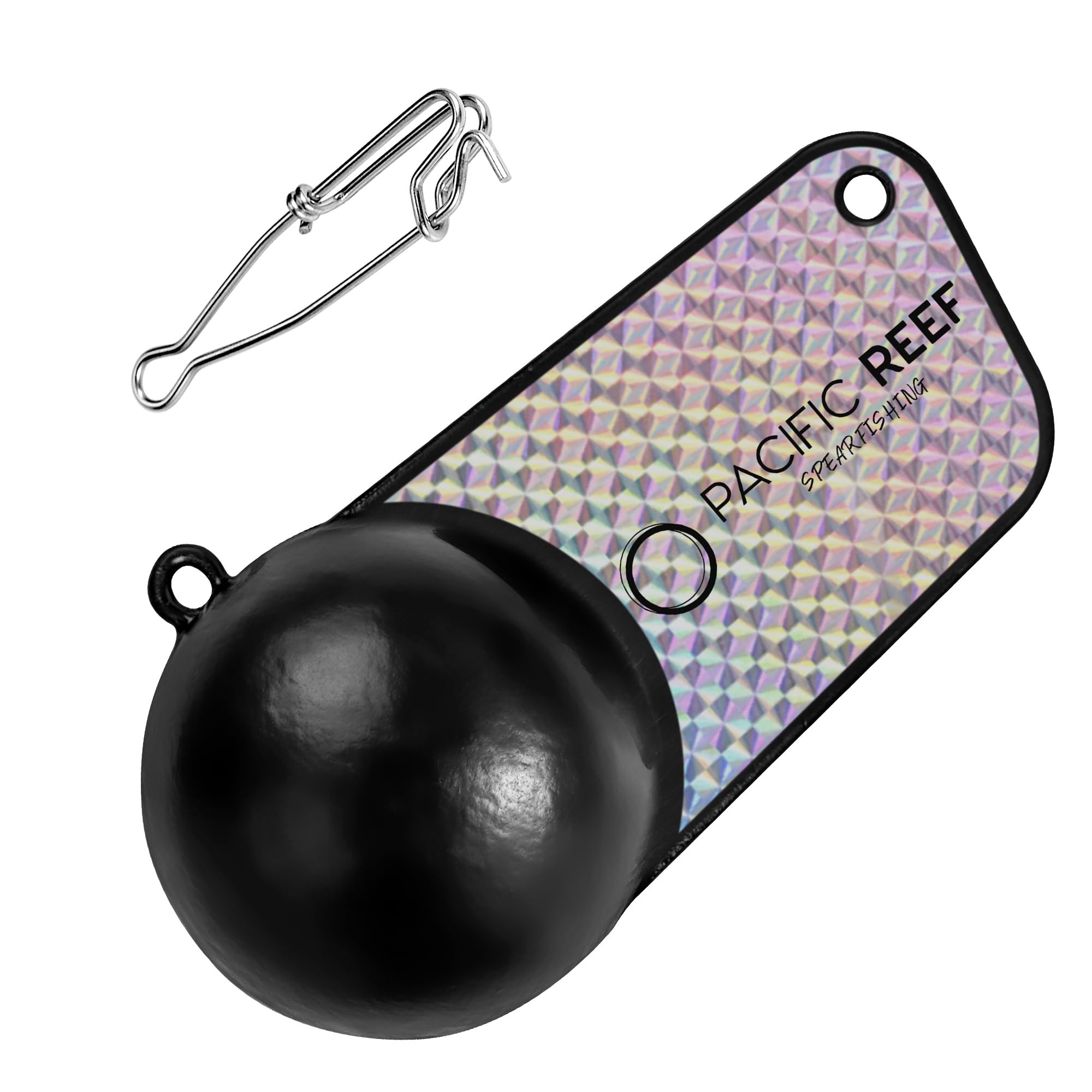 PacificReef downrigger weight pancake reflective tape attracts salmon and trout