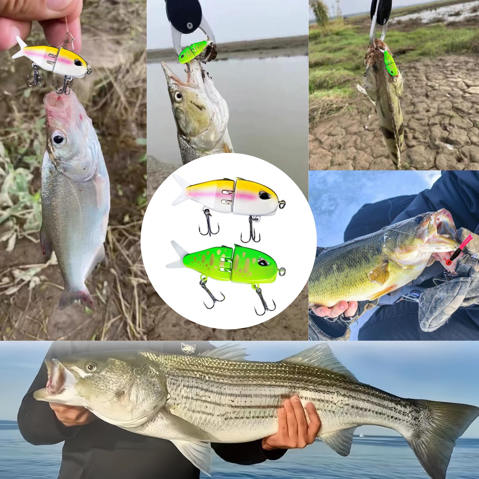 Durable ABS body with PVC tail and anti-rust hooks