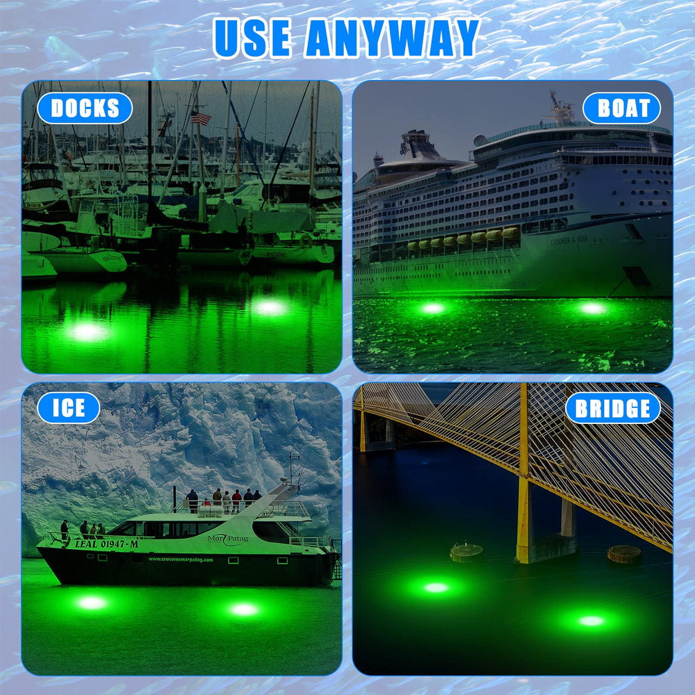 What’s in the package: two underwater fishing lights