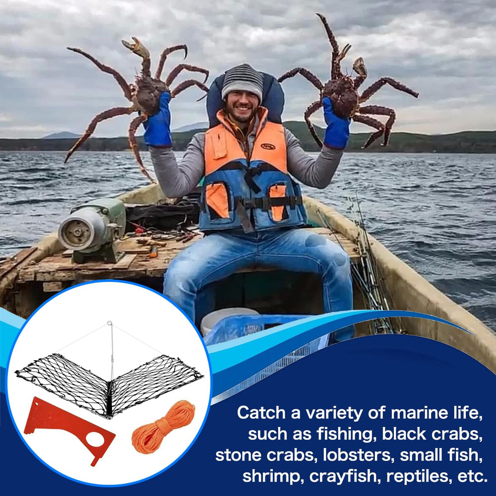 Package contents: 2 crab traps, 2 gauges, 2 ropes