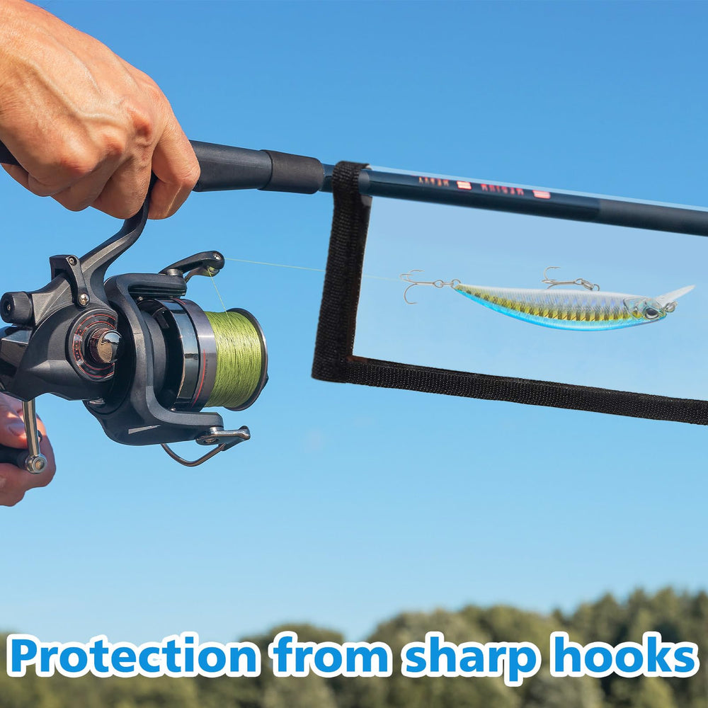 Packaged contents showing 8 lure wraps