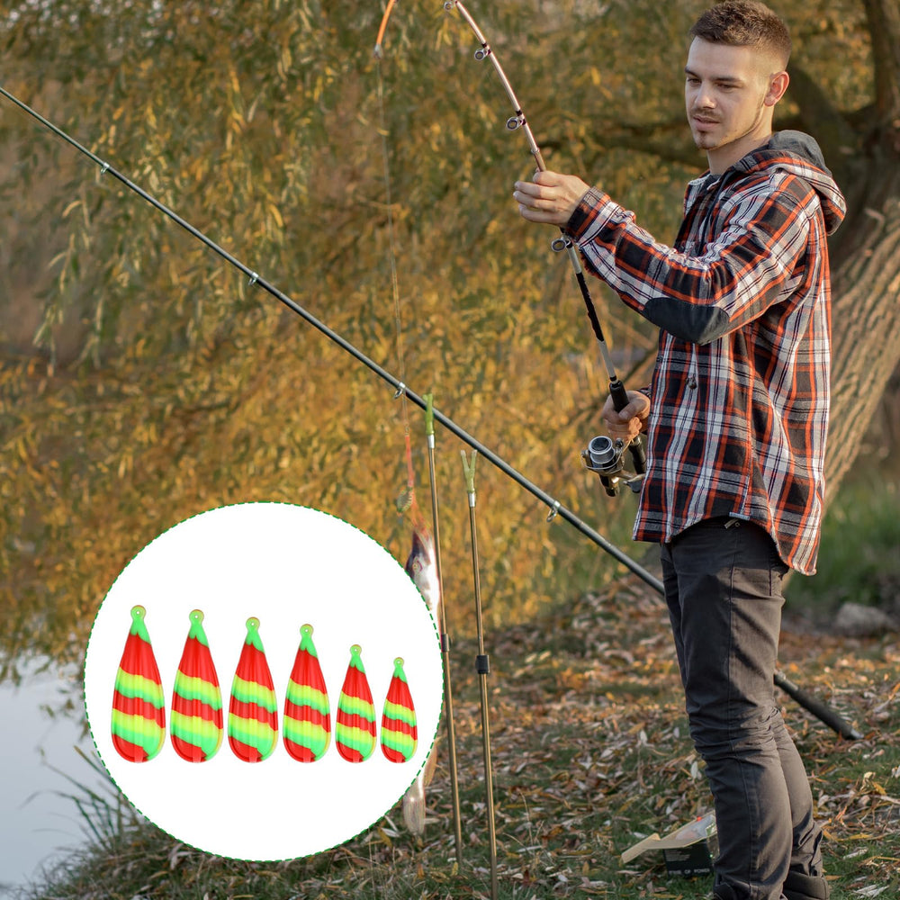 Packaging contents: six luminous fishing practice plugs