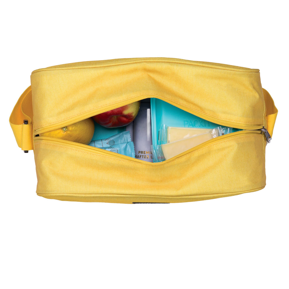 PackIt Zuma Cooler full-15-can-inside demonstrates capacity for cans and meals