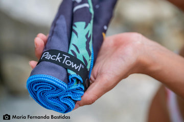 PackTowl Personal Flow Print backpack-travel context signals lightweight travel companion.