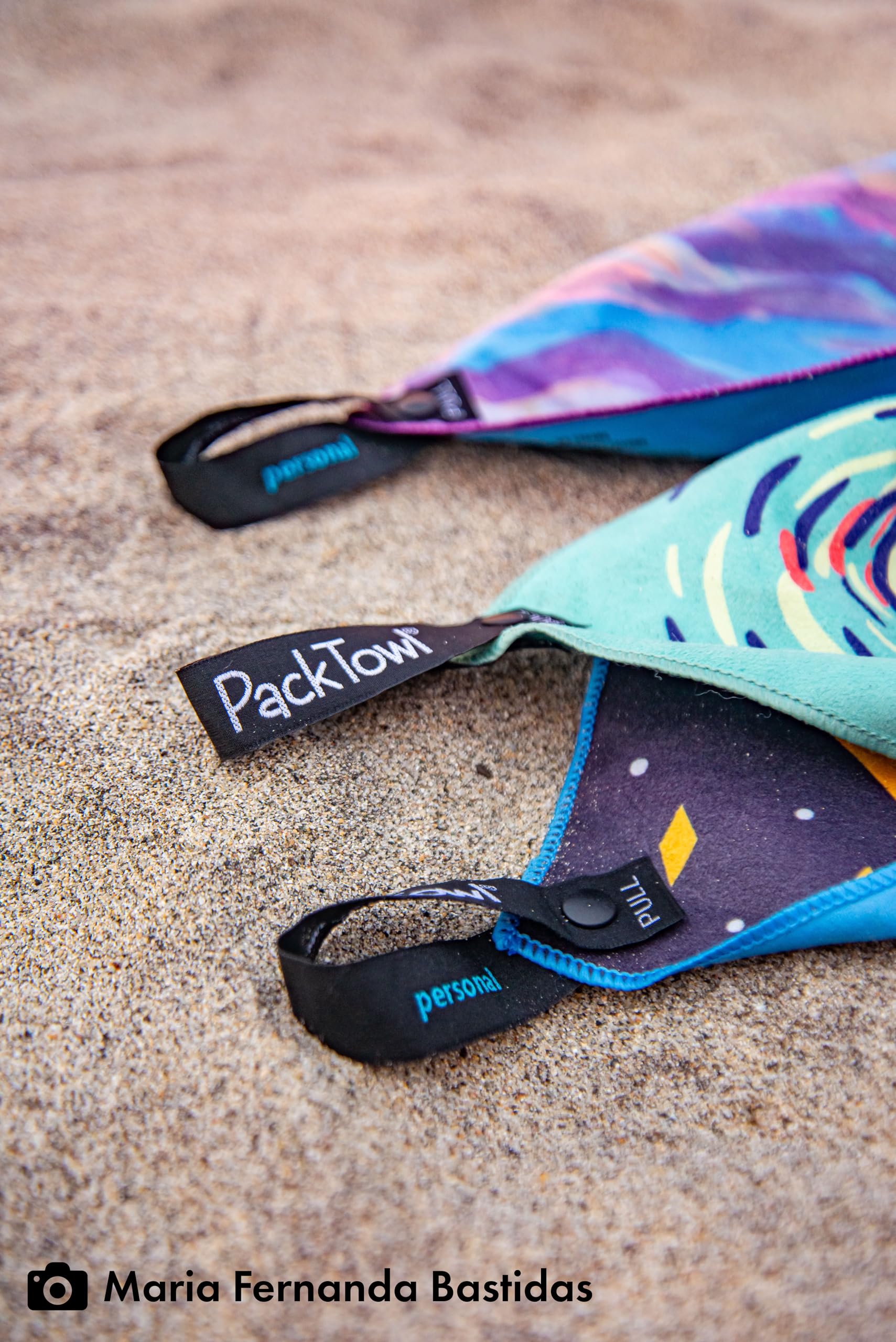 PackTowl Personal Flow Print gym-use image reflects quick-dry towel for workouts.