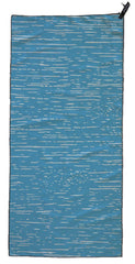 PackTowl Personal ripple print towel beach 36x59, ultra-soft microfiber dries quickly for travel
