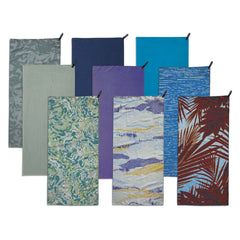 PackTowl Personal violet in-use at gym demonstrating absorbent microfiber performance