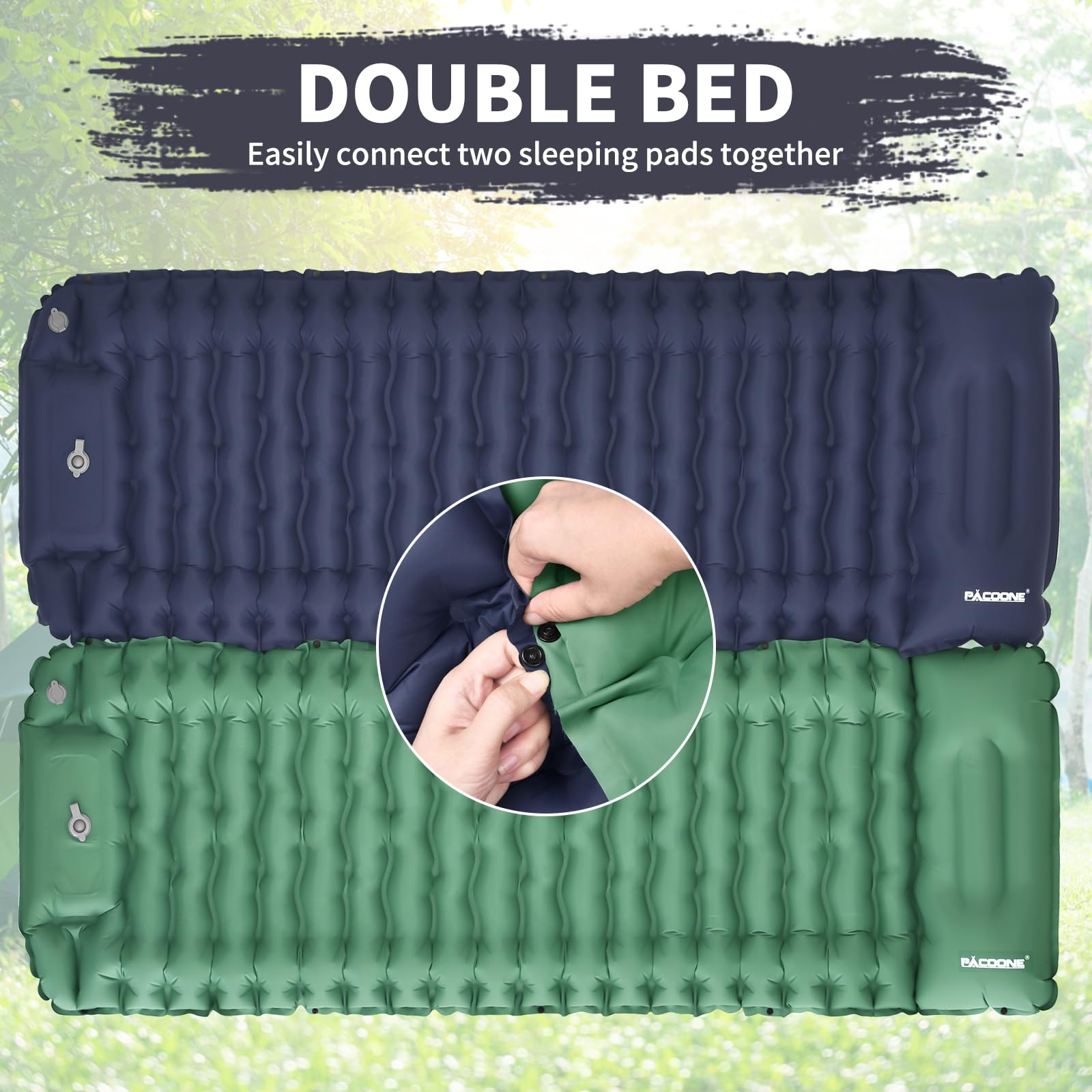 PACOONE hot-sealed edges prevent leaks and extend mattress life