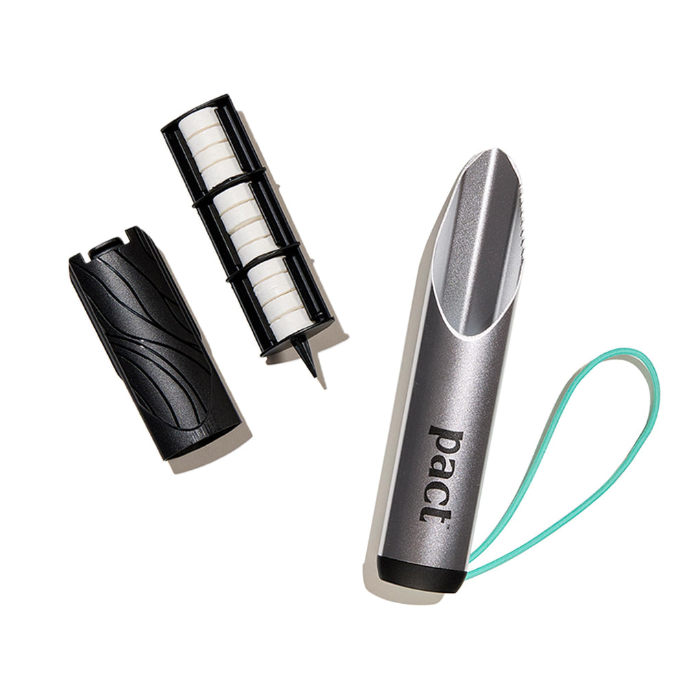 PACT Lite packaging shows compact, travel-ready design for backpackers.