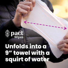 PACT Ultra Lite Bathroom Kit mycelium tabs pouch supports faster natural breakdown.