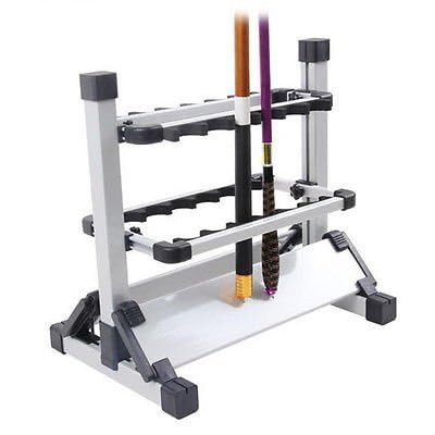 Pactrade Marine rod rack in a garage keeps rods neatly organized for quick access