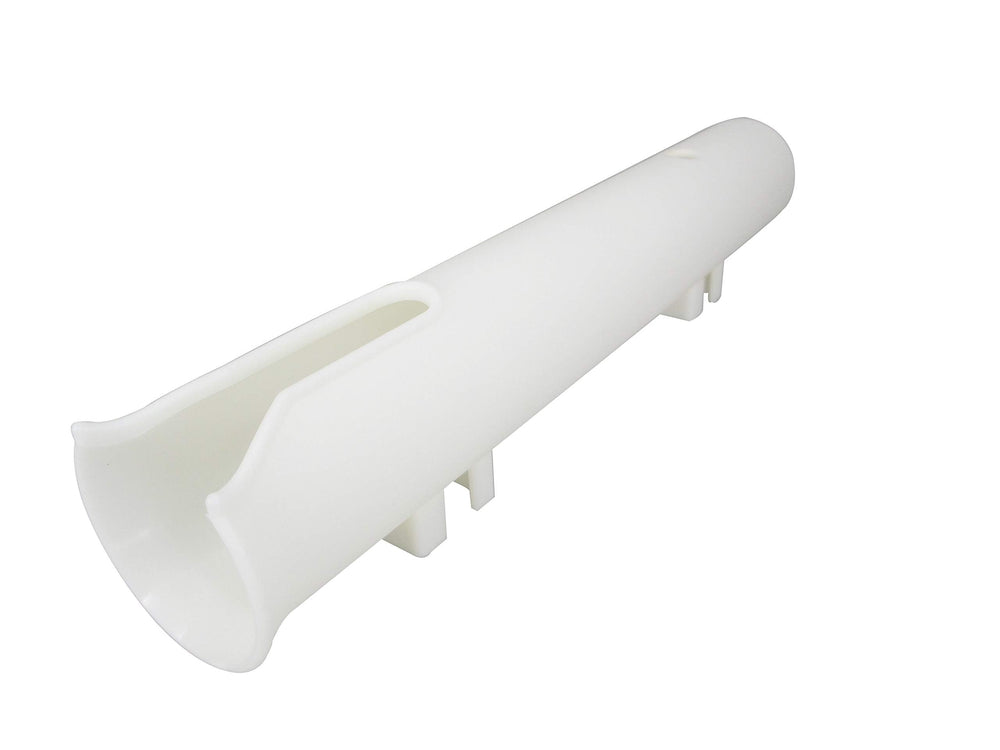 Pactrade Marine white wall-mount rod holder blends with yacht or shed walls.