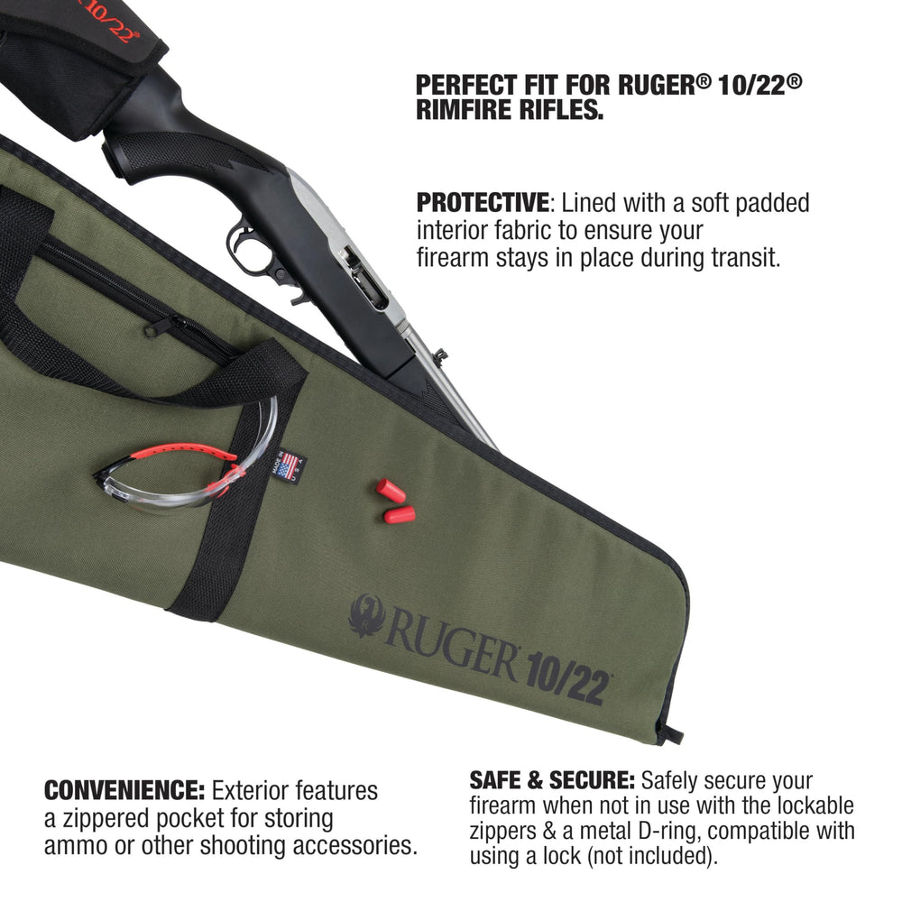 Case interior with dense padding for protection