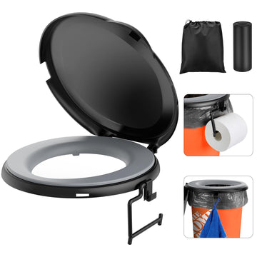 PAHTTO bucket toilet seat cushion on a 5-gallon bucket for camping comfort