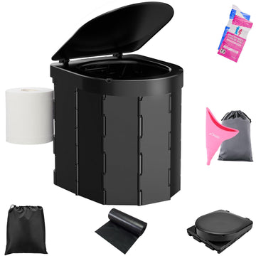 PAHTTO folding camping toilet seat for outdoor use