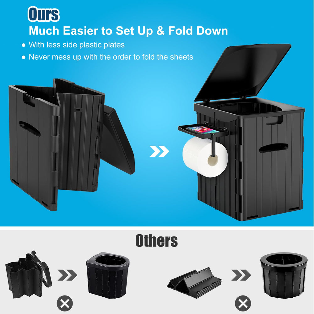 Toilet paper holder on PAHTTO XL keeps essentials reachable during outdoor use