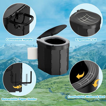 PAHTTO retractable toilet paper holder keeps standard rolls handy during trips