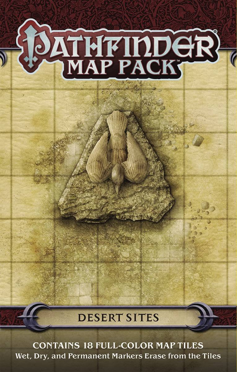 Paizo Desert Sites map tile for desert exploration encounters and tactical planning