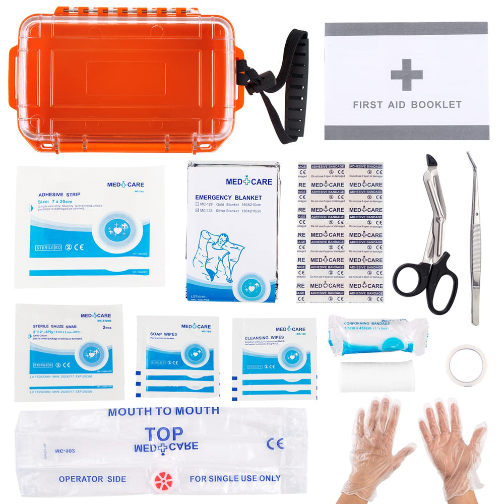 Pak first aid kit outdoor hiking use in a compact setup.