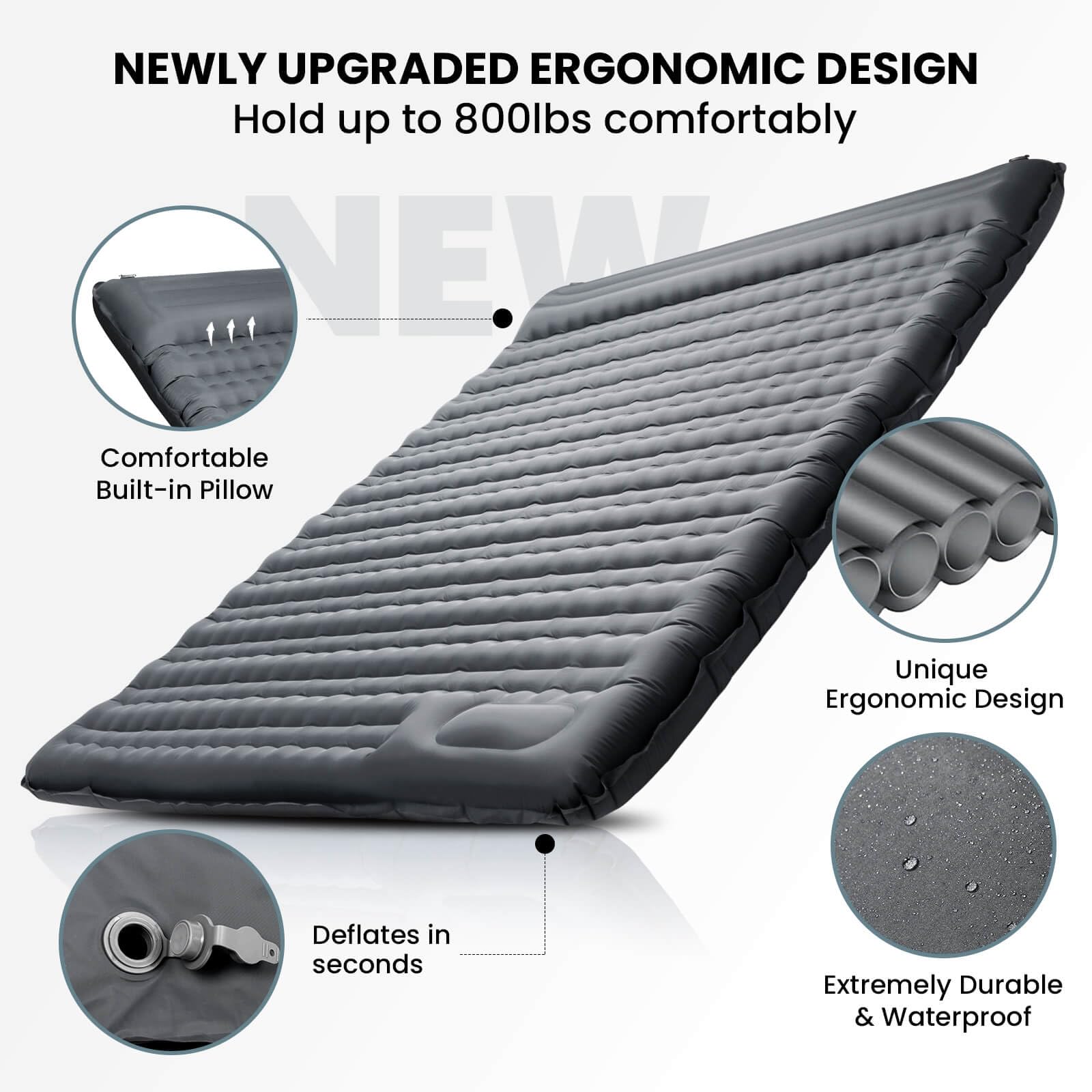 Pallfi sleeping pad in tent, suitable for family camping or guests