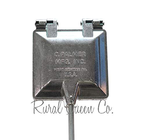 Palmer aluminum campfire sandwich maker secure clip for mess-free camp meals.
