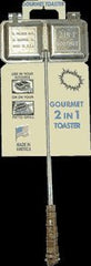 Palmer mountain pie maker with 26-inch handle enables safe, hands-free campfire cooking