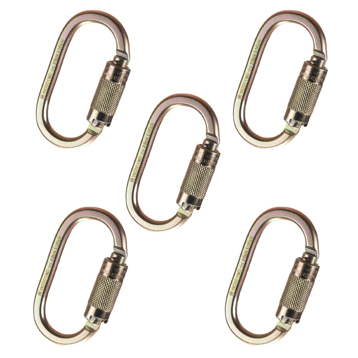 Palmer Safety self-closing carabiner with steel twist lock for secure, easy clipping.